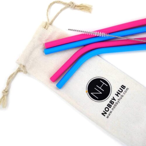 Reusable Silicone Drinking Straw by Nobby Hub