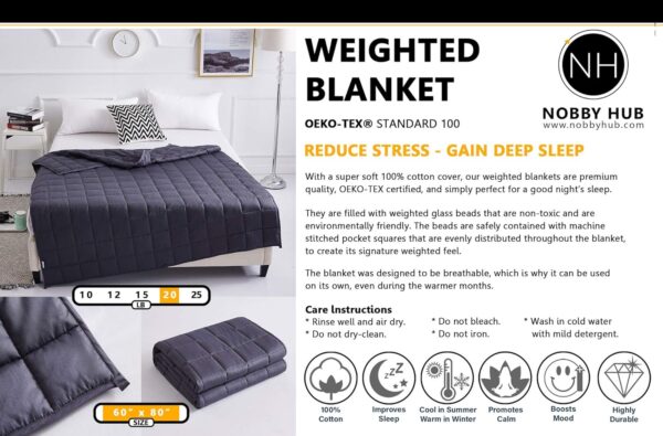 Weighted Blanket by Nobby Hub